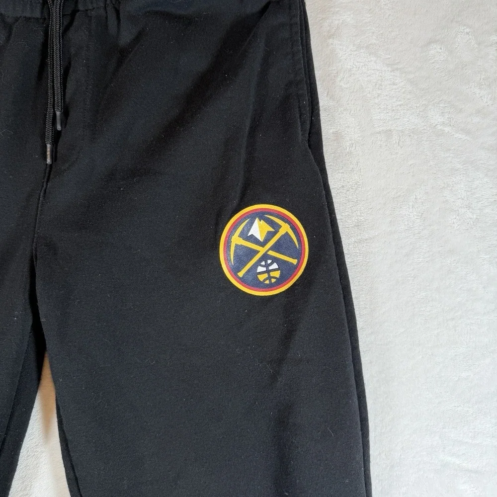 NBA Denver Nuggets Joggers Sweatpants Men's Sz‎ Med Black Athletic